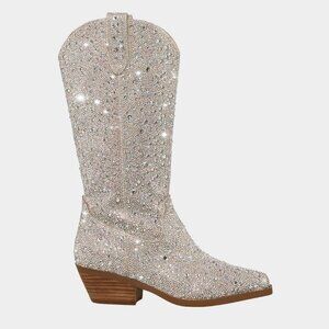 Betsey Johnson Dalas Rhinestones Cowboy Boots